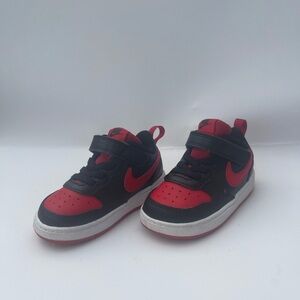 Nike Toodler Red and Black Sneakers